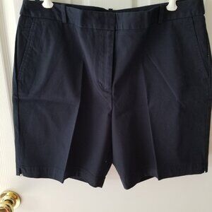 Talbots Navy, cotton blend shorts